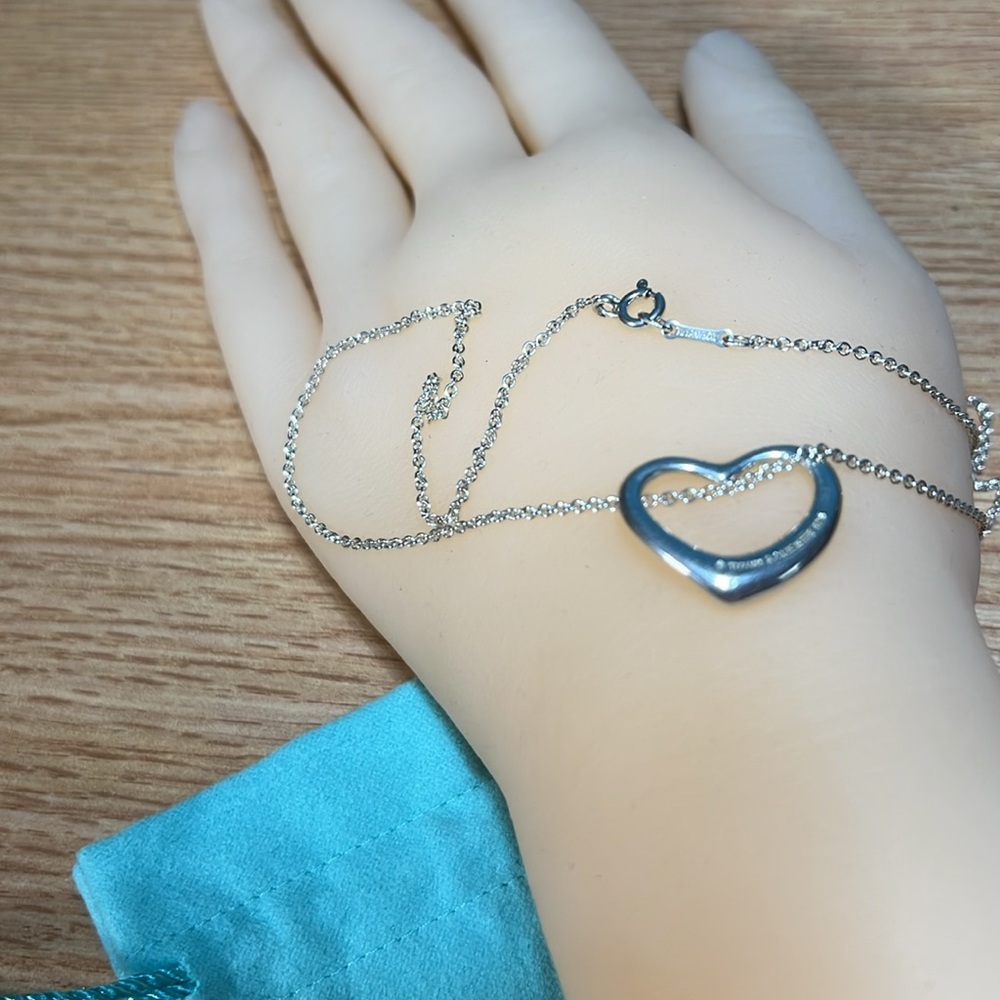 Tiffany & Co. Open Heart Necklace (Authentic Sterling) - Picture 13 of 14